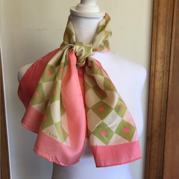JENN Oblong Made in Japan Acetate Scarf - Picture 1 of 13